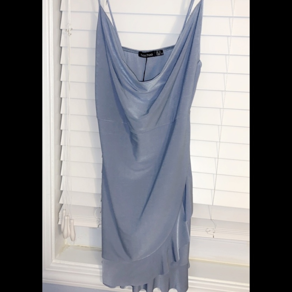 BooHoo ruffle dress